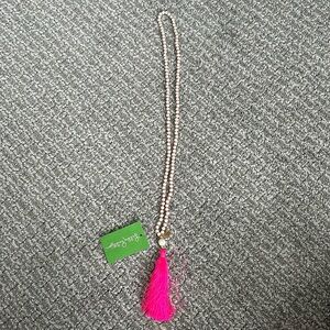 Lilly Pulitzer Tassel Necklace in Royal Pink